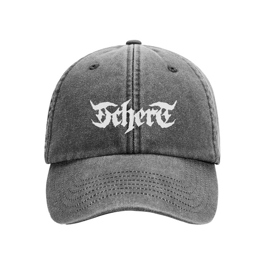 dad cap "LOGO" washed blk