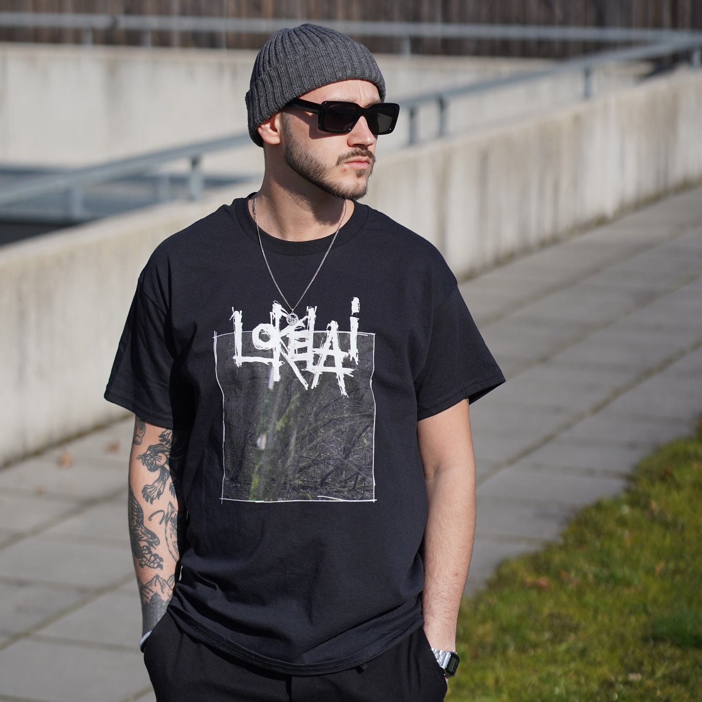 tee "FLOWER" blk