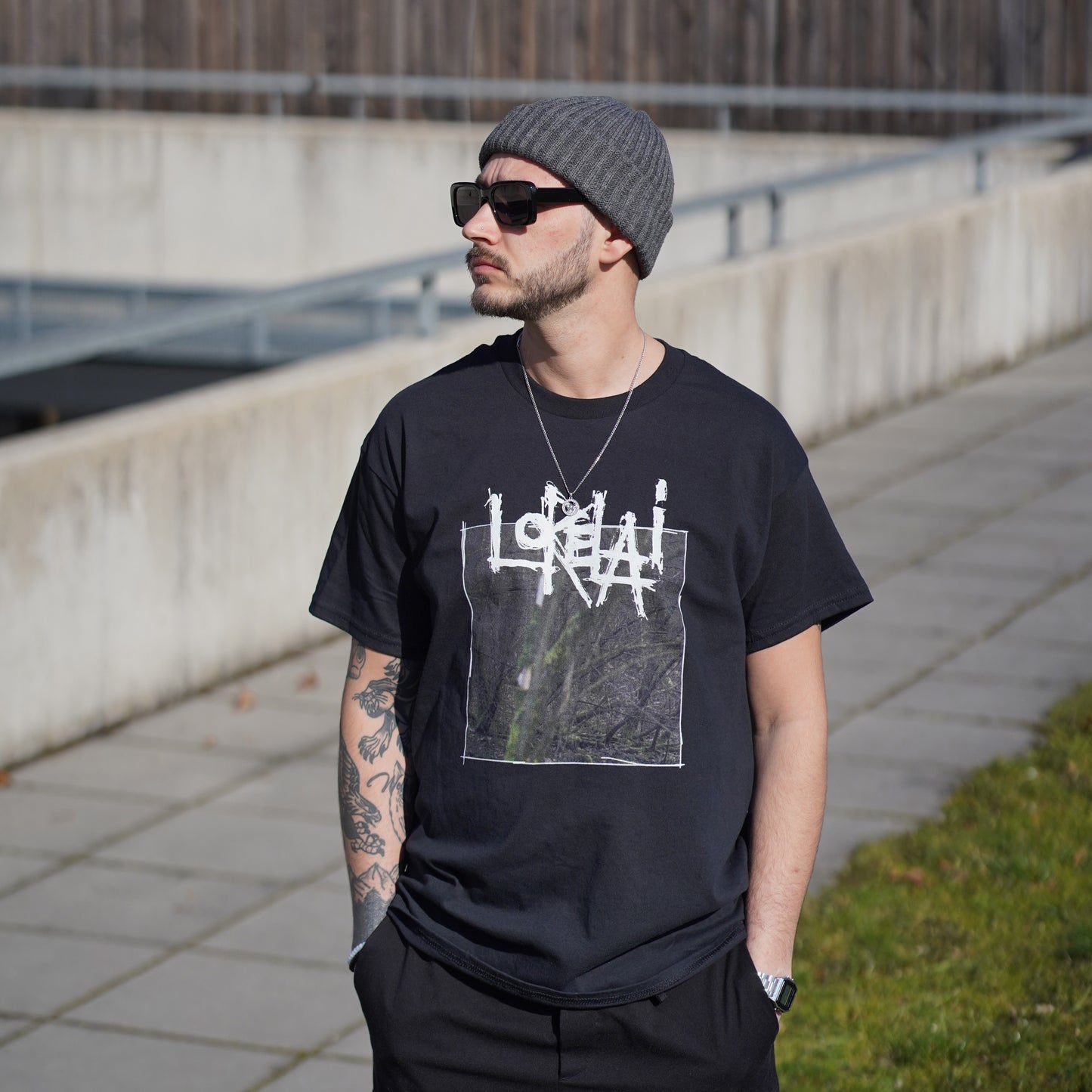 tee "FLOWER" blk
