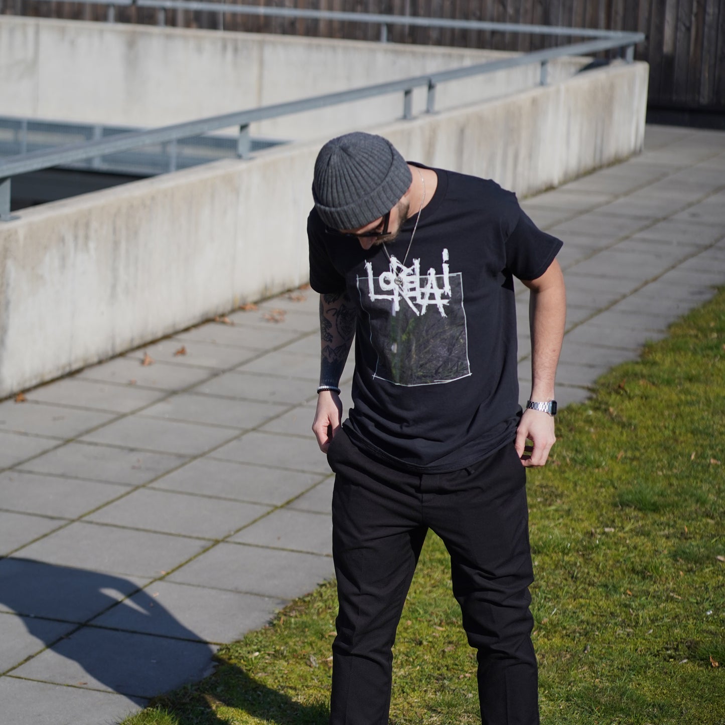 tee "FLOWER" blk