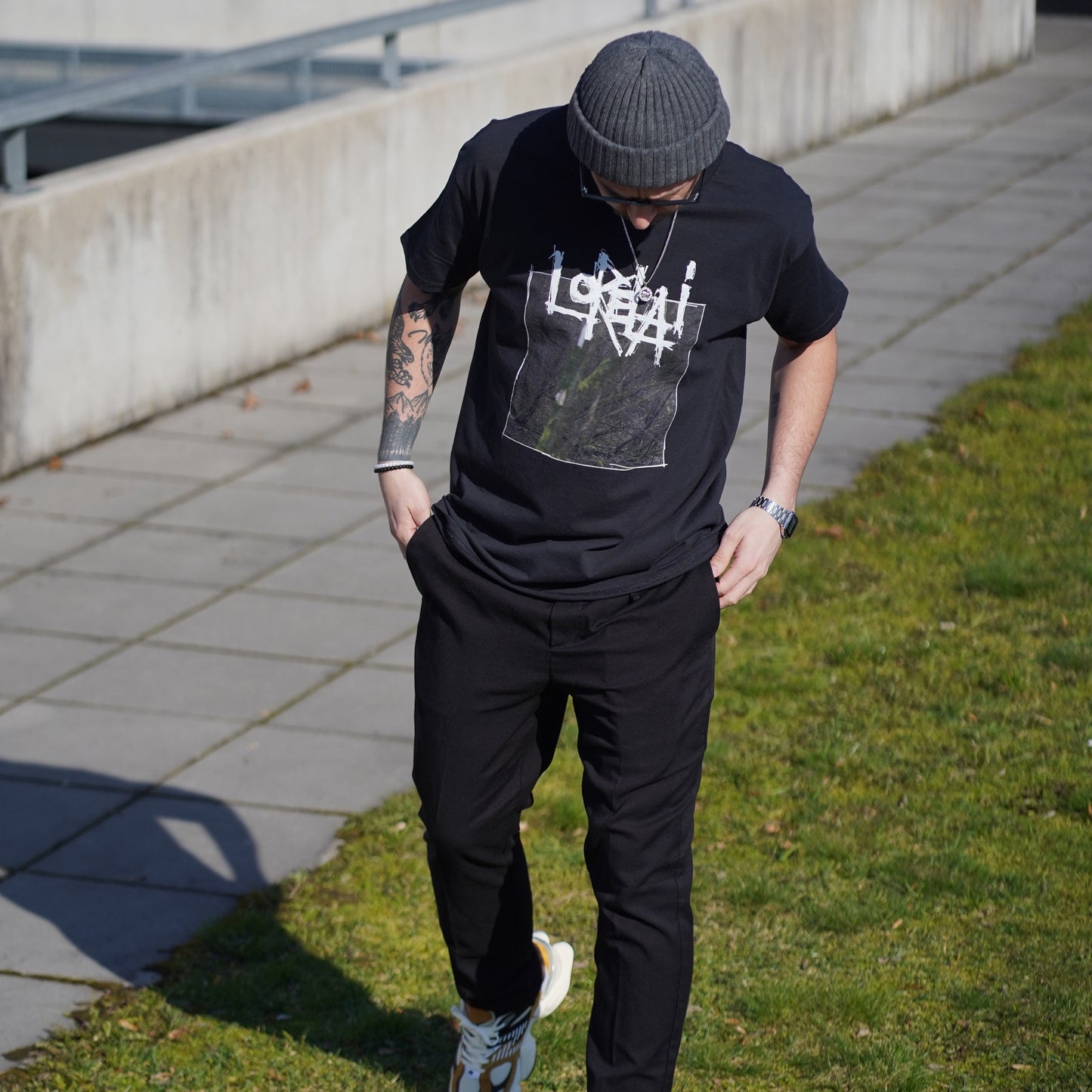 tee "FLOWER" blk